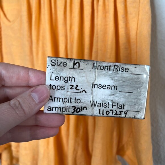 Free People Orange Boho Market Embroidered Cotton Tunic Medium - Picture 11 of 11